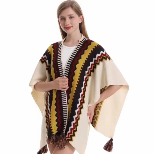 wooden ear knitted large shawl travel air-conditioned room warm shawl live broadcast best-selling in stock