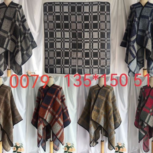 Factory Direct Supply Cashmere Plaid Tassel Scarf Female Versatile Autumn and Winter European and American Foreign Trade New Plaid Scarf Shawl