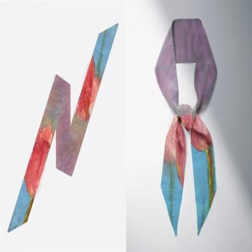 long diagonal scarf scarf ribbon belt all-match tie bag bow small scarf scarf hair band headband