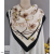 Silk Scarf Women's High-End High-End Women's White Scarf New Scarf Small Square Towel