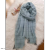 Cotton and Linen Series Plaid Lines Light Luxury Large Size Long Scarf Shawl Warm Autumn and Winter Long Scarf
