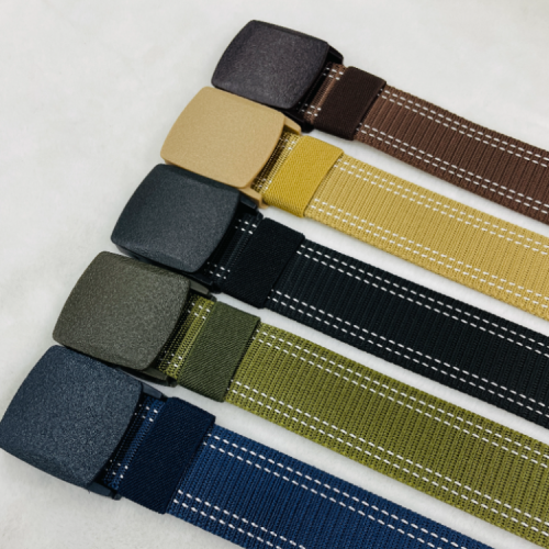 fei haocheng unisex belt anti-allergy belt double line fashion simple and elegant