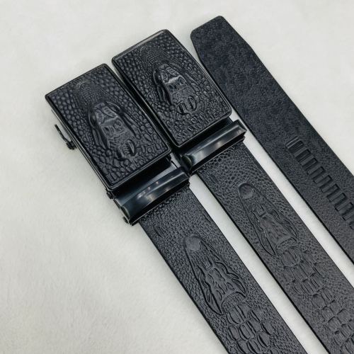feihaocheng durable crocodile pattern automatic belt business casual all-match