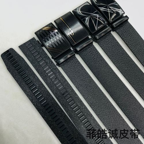 feihaocheng aviation belt automatic buckle full teeth lychee pattern belt all-match strong durable belt