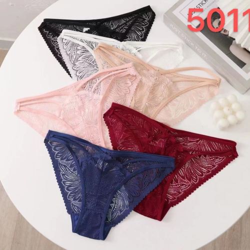 european and american style sexy lace briefs women‘s sexy breathable medium low waist hollow comfortable high elastic light underwear women