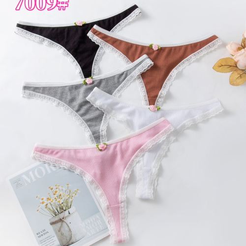 lace bow t-back new color cotton women‘s t-back women‘s mulberry silk underwear women‘s sexy lace cute pants