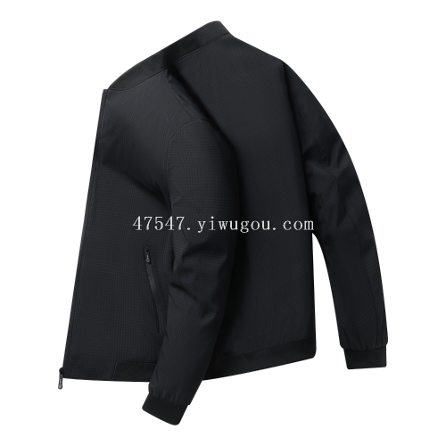 夹克男2025秋季新款中年爸爸装棒球外套干部商务休闲时尚男士夹克