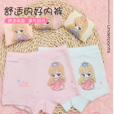Children's Underwear Girls Underwear Pure Cotton Boxer Brief Modal Cartoon Girl Toddler Children Teens Girl Boxer Shorts