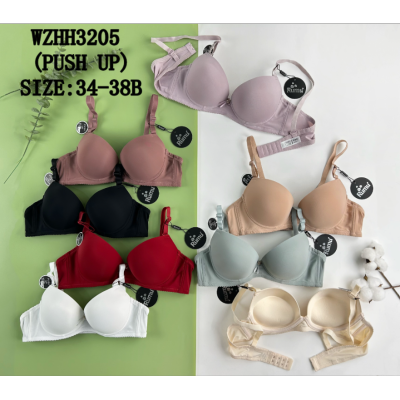 B cup Comfortable Classic Pure Color Thickened Push up Adjustment RUMU Women's Bra Foreign Trade Export to Europe and America
