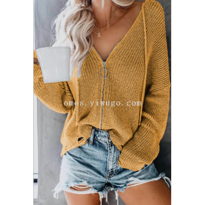 European and American Special Fashion Women's Knitted Cardigan in Stock