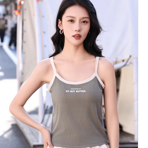 camisole women‘s inner wear summer with chest pad tube top beauty back underwear bra bottoming short top