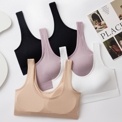 舒适无痕胸罩高品质女士无缝背心性感文胸聚拢运动内衣欧美外贸