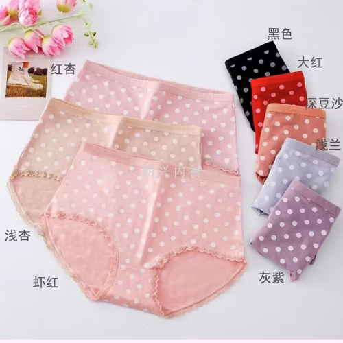 women‘s triangle cotton underwear factory direct selling hot online popular small dots