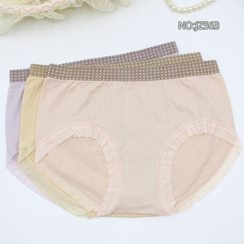 Women‘s Underwear New Mid-Waist Underwear Seamless Comfortable Breathable Fashion Briefs Factory Direct Sales Jz563