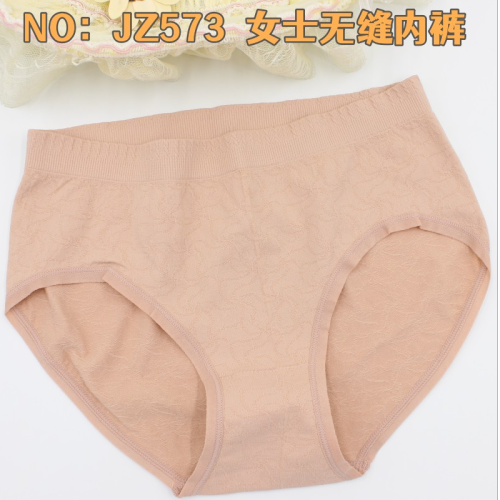 Women‘s Underwear Autumn New Mid Waist Seamless Comfortable Breathable Briefs Wholesale Factory Direct Sales Jz573