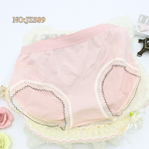 Women‘s Lace Underwear Mid Waist Seamless Comfortable Breathable Briefs Factory Direct Sales Jz589