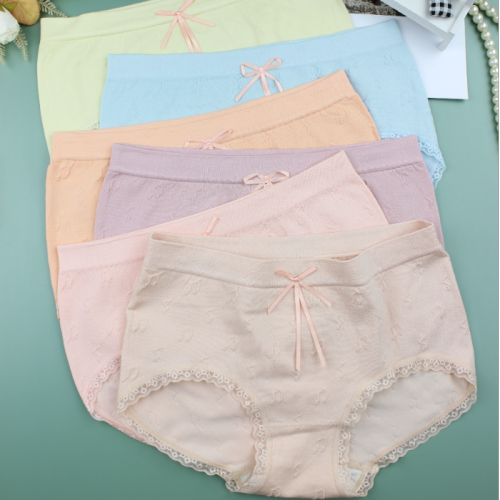 Underwear Women‘s Fashion Underwear Mid Waist Seamless Modal Comfortable Breathable Underwear Factory Direct Sales Wholesale Jz308
