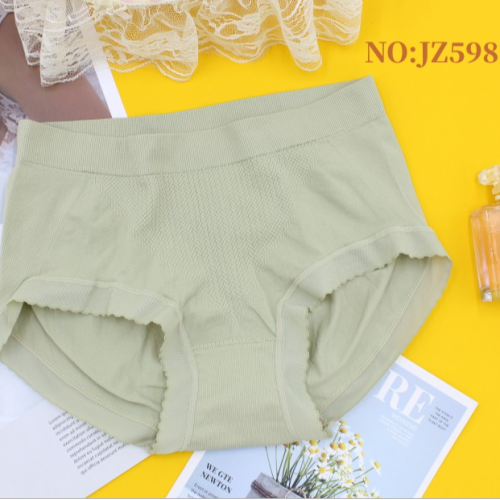 Women‘s Underwear New Solid Color Underwear Mid Waist Seamless Comfortable Breathable Women‘s Underwear Factory Direct Sales Jz598