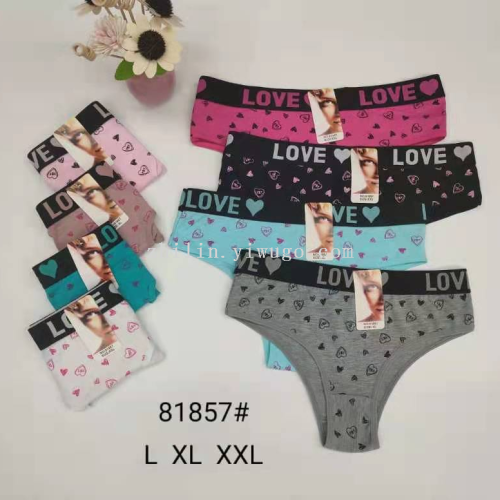 跨境外贸女士内裤 女士三角裤 现货女内裤批发