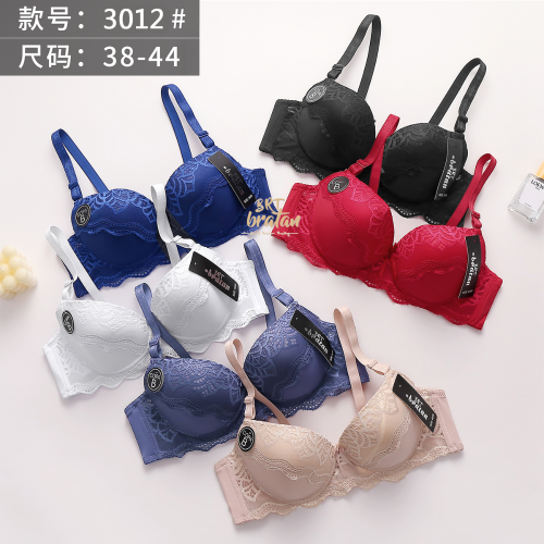 back three breasted lace sexy embroidery detachable strap bra factory direct sale cross-border south america south africa southeast asia