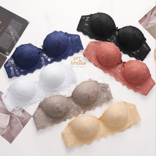 foreign trade bra lace solid color adjustable bra factory new cross-border bra in stock support bra3011