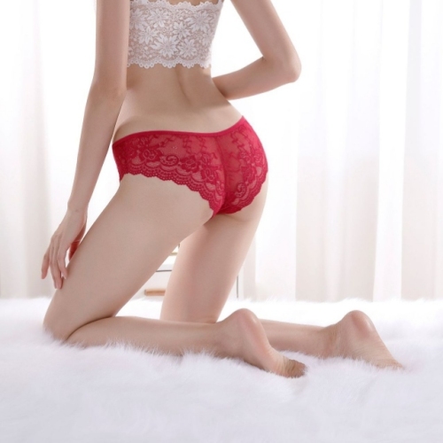 Cross-Border E-Commerce Spot Japanese Mid-Waist Women‘s Briefs lace Underwear Factory Supply Wholesale Stock