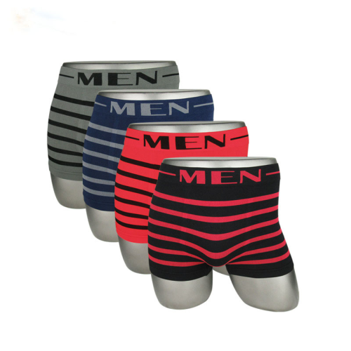 foreign trade men‘s underwear 12 pieces one dozen multi-color combination sexy breathable high elastic seamless men‘s mid-waist boxers