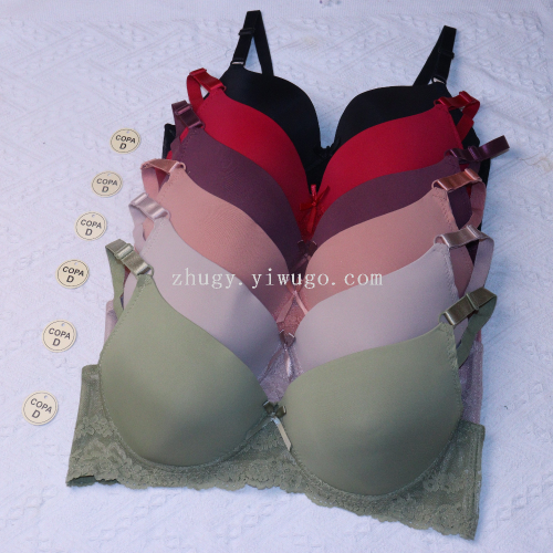 foreign trade large size bra with steel ring push up 48-58d bra