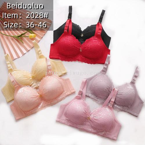 [wireless bra] foreign trade bra 36-size 46 spot 12 pieces mixed color sized-multiple