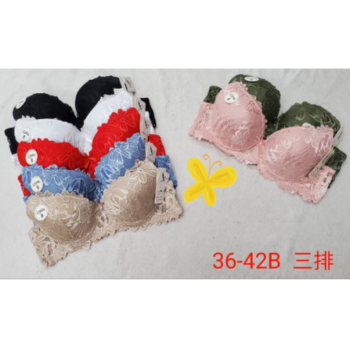 外贸文胸 蕾丝拼接绣花薄大码胸罩 深V聚拢性感女士内衣