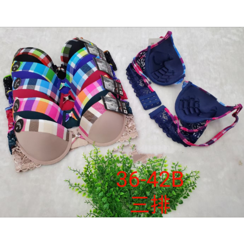 外贸文胸 蕾丝拼接绣花薄大码胸罩 深V聚拢性感女士内衣