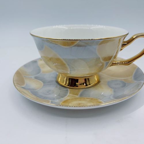 high bone china ceramic cup and saucer tableware flower tea cup water cup