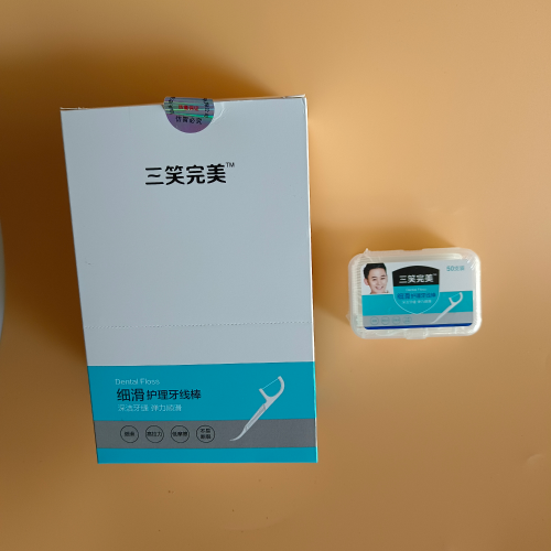 Daily Necessities Floss Wholesale Three Smiles Perfect 01 Smooth Care Dental Floss （50 Pcs/Box） Oral Cleaning