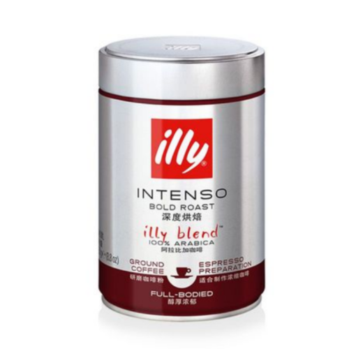 包邮！意利ILLY浓缩咖啡粉中度深度烘培250g 豹哥零食冲泡饮料
