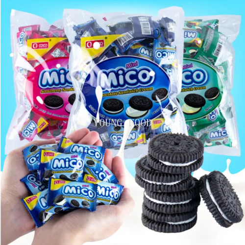 包邮 cocococo小黑饼干马卡龙综合味376g WAFERBITES休闲食品曲奇