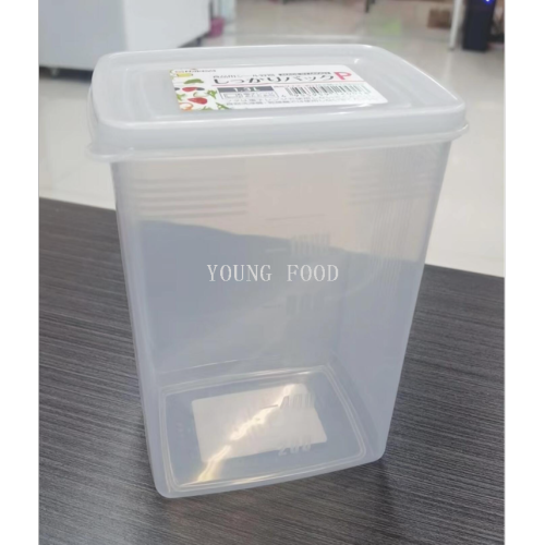 日本进口NAKAYA透明保鲜盒P1.3L 厨房用品生活器皿日用百货收纳盒