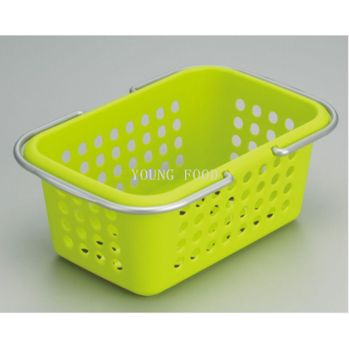 包邮！日本进口 INOMATA 洗浴用品篮不透明 绿色 小篮子手提蓝