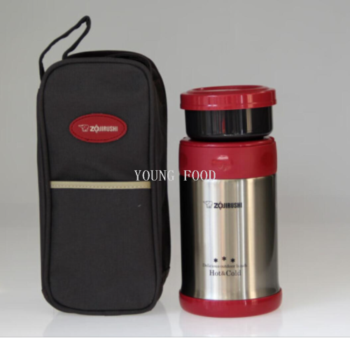 批发包邮日本象印保温杯焖烧杯 汤粥杯不锈钢真空男女杯子附杯套