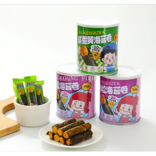 包邮！ZEK肉松咸蛋黄海苔卷 肉松海苔卷90g AQUARTE儿童休闲零食