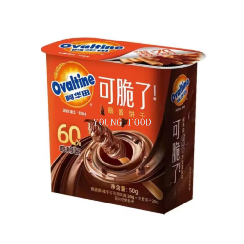 包邮！阿华田蘸酱饼干50g  J.D.Gross休闲零食巧克力可可酱手办