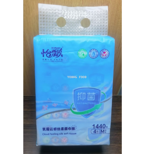 包邮！怡飘乳酸云感丝柔面巾纸4包*360张 洋什铺穿戴甲日用百货