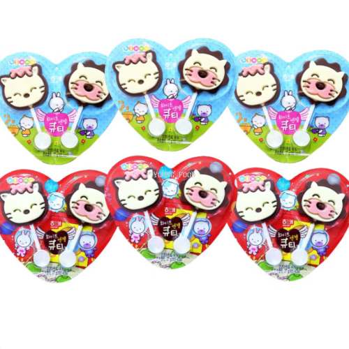 包邮！韩国海太爱心猫代可可脂巧克力 27g夏奈尔休闲零食糖果小吃