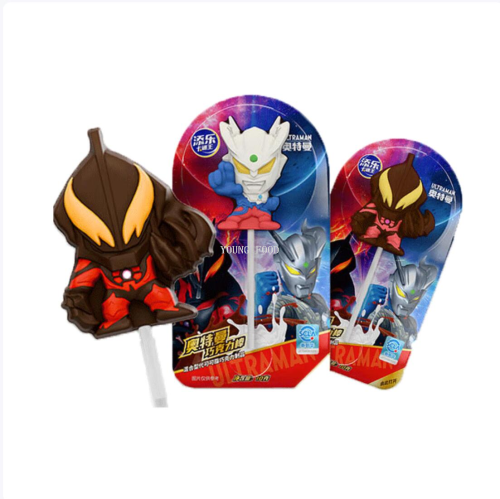 包邮 巧克力棒奥特曼10g*20支/盒 勒克司休闲食品卡通糖果零食