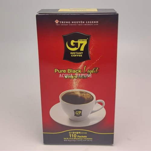 包邮！越南G7美式萃取黑咖啡轻享版99克/110包 XTREME食品饮料