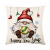 Cross-Border Christmas Pillow Cover Linen Hand-Painted Amazon Home Santa Claus Elk Throw Pillowcase Sofa Cushion Cover