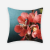 Amazon Hot-Selling New Arrival Art Flower Bird Cotton and Linen Pillow Graphic Customization