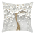 Cross-Border Three-Dimensional Oil Painting Tree Flower Linen Cushion Pillow Cover Automotive Waist Cushion Cushion