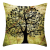 Cross-Border Three-Dimensional Oil Painting Tree Flower Linen Cushion Pillow Cover Automotive Waist Cushion Cushion