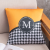 Cross-Border Ins Style Light Luxury Nap Artificial Silk Glossy Sofa Pillow Cases Model Room Car Living Room Bay Window Pillow