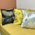 Light Luxury Ginkgo Leaf Ins Light Luxury Sofa Cushion Pillow Ginkgo Leaf Pillow Cover Model Room High-End Living Room Pillows